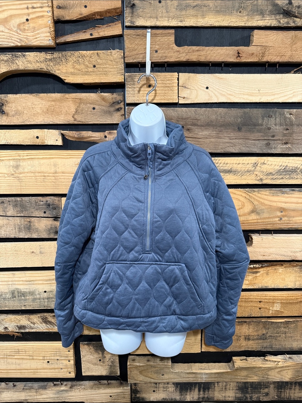 Better Together Blue Quilted Half Zip Pullover Women’s XL